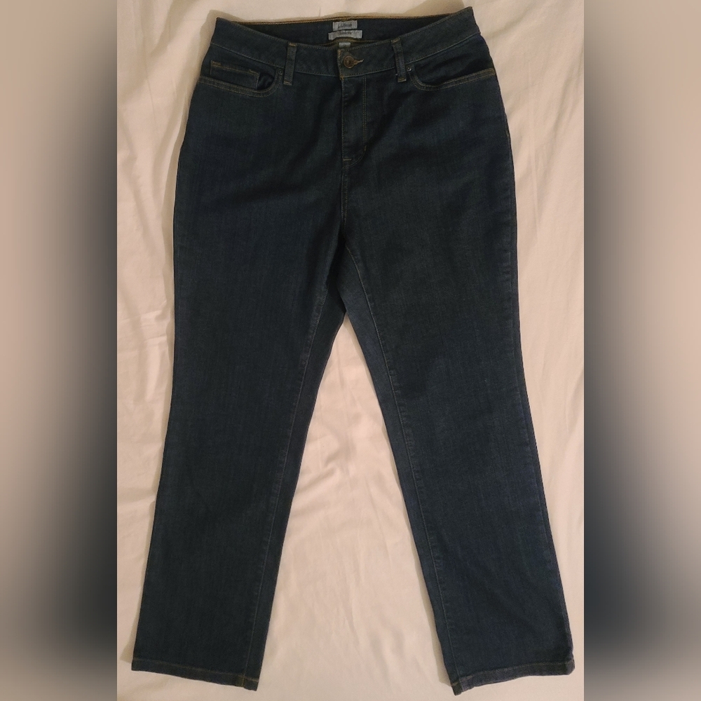 LL Bean Women's High-Rise Straight-Leg Jean's